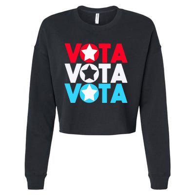 Vota Latinos Spanish Vote November Anti Trump Election Cropped Pullover Crew