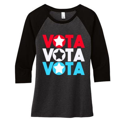 Vota Latinos Spanish Vote November Anti Trump Election Women's Tri-Blend 3/4-Sleeve Raglan Shirt