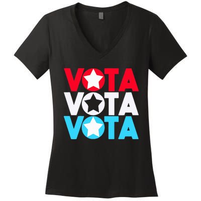 Vota Latinos Spanish Vote November Anti Trump Election Women's V-Neck T-Shirt