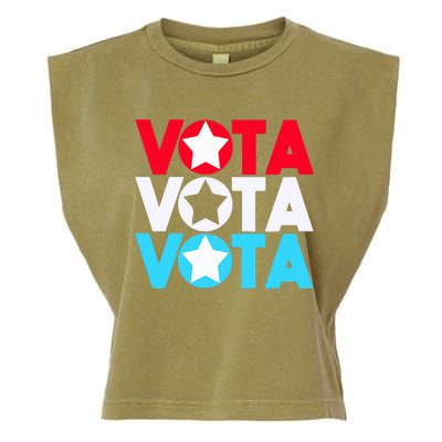 Vota Latinos Spanish Vote November Anti Trump Election Garment-Dyed Women's Muscle Tee