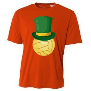 Volleyball Leprechaun St Patrick's Day Sport Funny Gift Cooling Performance Crew T-Shirt