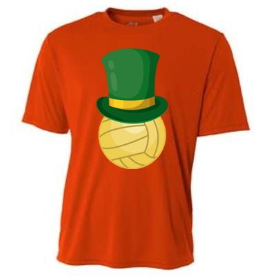 Volleyball Leprechaun St Patrick's Day Sport Funny Gift Cooling Performance Crew T-Shirt