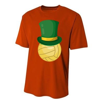 Volleyball Leprechaun St Patrick's Day Sport Funny Gift Performance Sprint T-Shirt