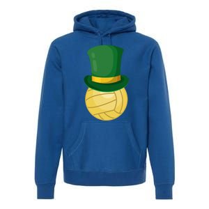 Volleyball Leprechaun St Patrick's Day Sport Funny Gift Premium Hoodie