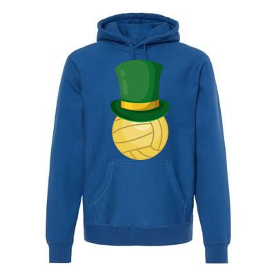 Volleyball Leprechaun St Patrick's Day Sport Funny Gift Premium Hoodie