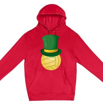 Volleyball Leprechaun St Patrick's Day Sport Funny Gift Premium Pullover Hoodie