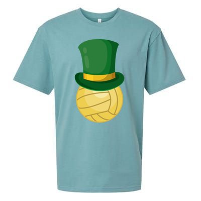 Volleyball Leprechaun St Patrick's Day Sport Funny Gift Sueded Cloud Jersey T-Shirt