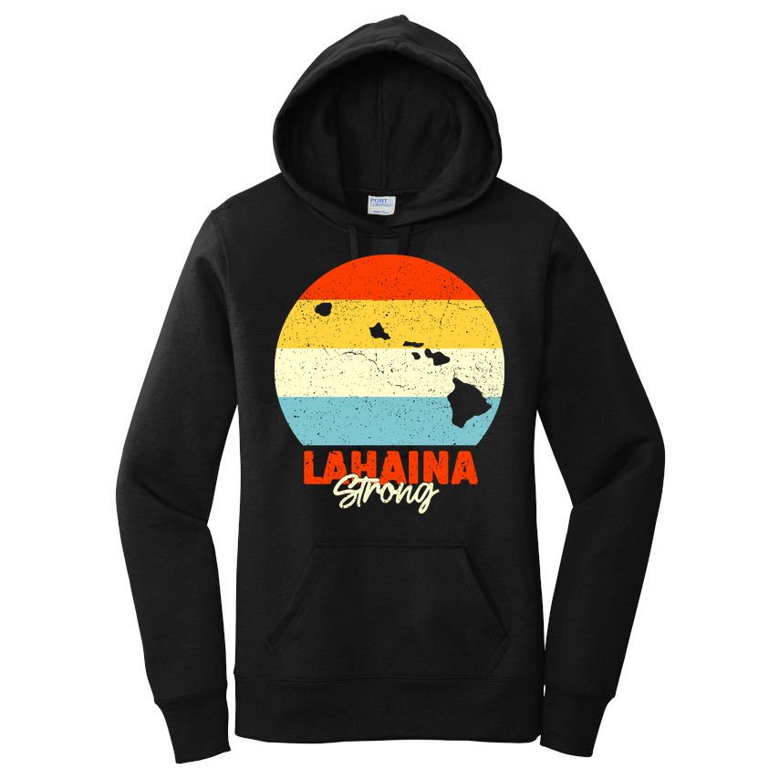 Vintage Lahaina Strong Gift Pray For Maui Women's Pullover Hoodie