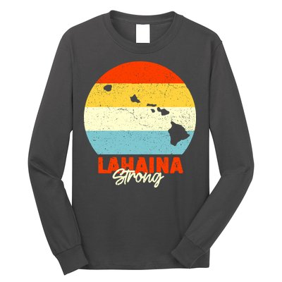 Vintage Lahaina Strong Gift Pray For Maui Long Sleeve Shirt
