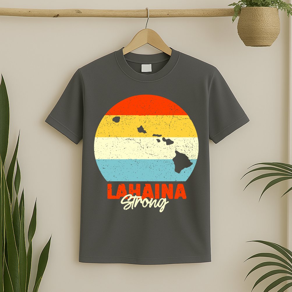 Vintage Lahaina Strong Gift Pray For Maui T-Shirt