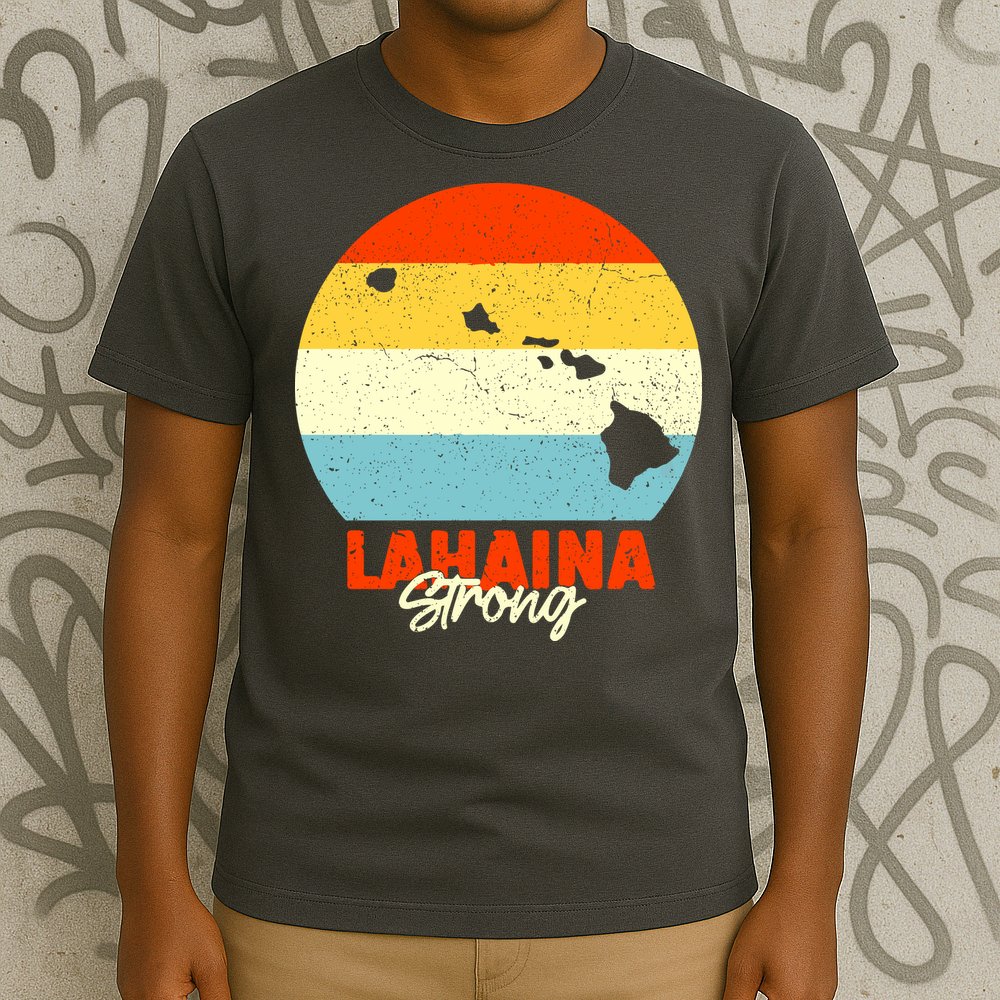 Vintage Lahaina Strong Gift Pray For Maui T-Shirt