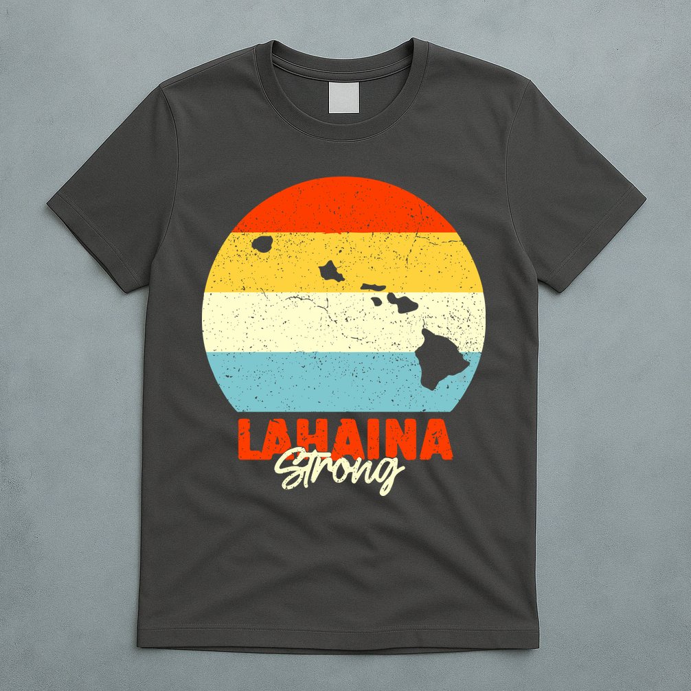 Vintage Lahaina Strong Gift Pray For Maui T-Shirt