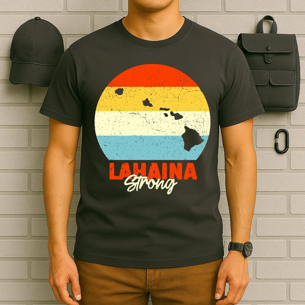 Vintage Lahaina Strong Gift Pray For Maui T-Shirt