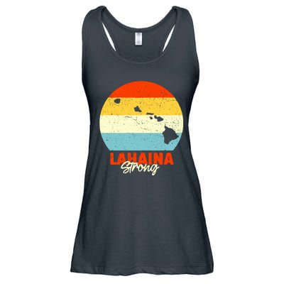 Vintage Lahaina Strong Gift Pray For Maui Ladies Essential Flowy Tank