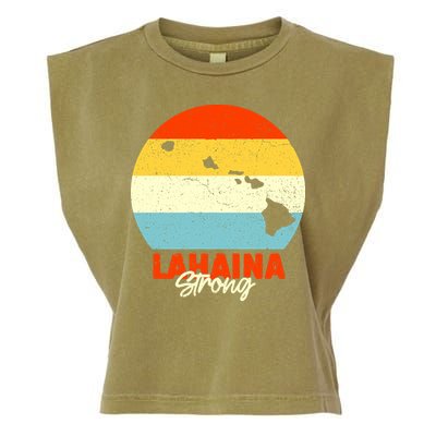 Vintage Lahaina Strong Gift Pray For Maui Garment-Dyed Women's Muscle Tee