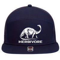 Vegetarian Life Style Herbivore Dinosaur Vegans 7 Panel Mesh Trucker Snapback Hat