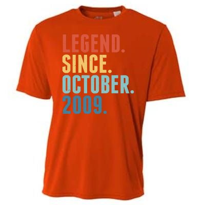 Vintage Legend Since October 2009 Birthday Cooling Performance Crew T-Shirt