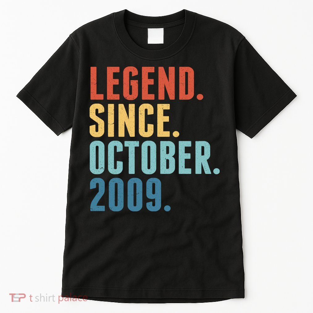 Vintage Legend Since October 2009 Birthday Tall T-Shirt
