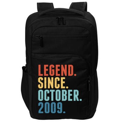 Vintage Legend Since October 2009 Birthday Impact Tech Backpack