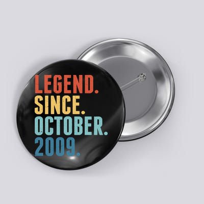 Vintage Legend Since October 2009 Birthday Button