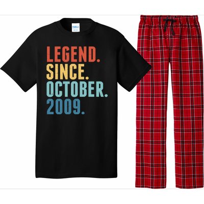 Vintage Legend Since October 2009 Birthday Pajama Set