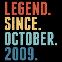 Vintage Legend Since October 2009 Birthday Womens Tank Top