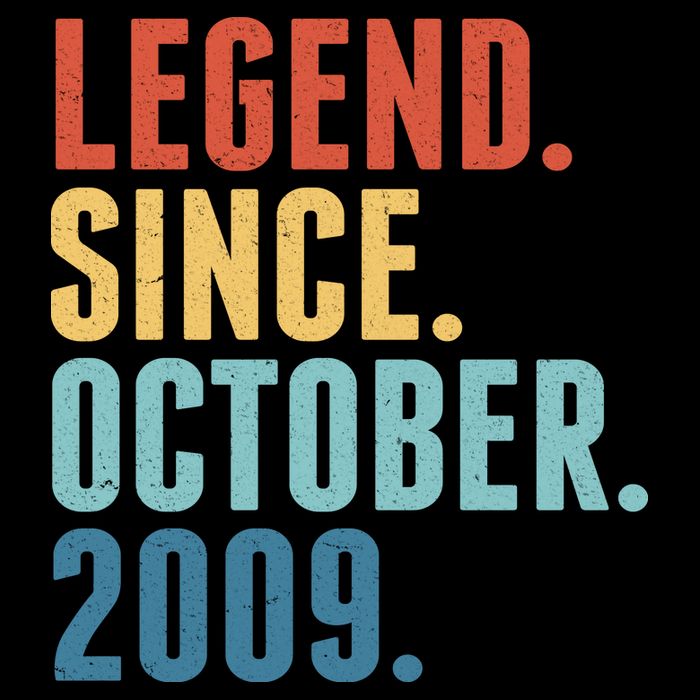 Vintage Legend Since October 2009 Birthday Womens Tank Top