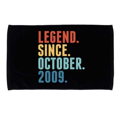 Vintage Legend Since October 2009 Birthday Microfiber Hand Towel