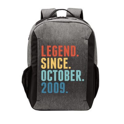 Vintage Legend Since October 2009 Birthday Vector Backpack