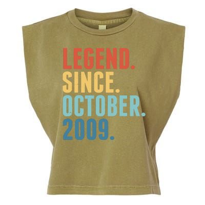 Vintage Legend Since October 2009 Birthday Garment-Dyed Women's Muscle Tee