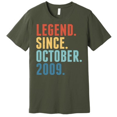 Vintage Legend Since October 2009 Birthday Premium T-Shirt