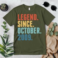 Vintage Legend Since October 2009 Birthday Premium T-Shirt