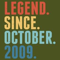 Vintage Legend Since October 2009 Birthday Premium T-Shirt