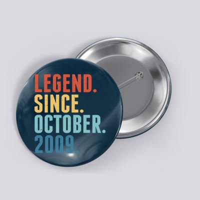 Vintage Legend Since October 2009 Birthday Button