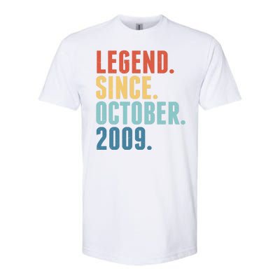 Vintage Legend Since October 2009 Birthday Softstyle CVC T-Shirt