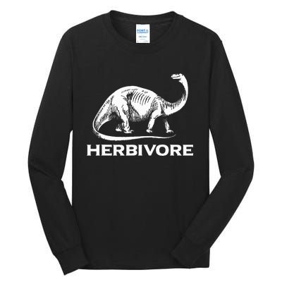 Vegetarian Life Style Herbivore Dinosaur Vegan Tall Long Sleeve T-Shirt