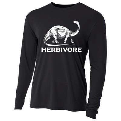 Vegetarian Life Style Herbivore Dinosaur Vegan Cooling Performance Long Sleeve Crew