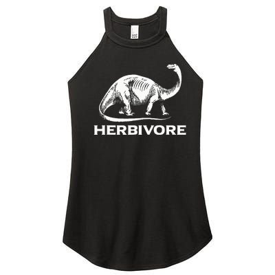 Vegetarian Life Style Herbivore Dinosaur Vegan Women’s Perfect Tri Rocker Tank