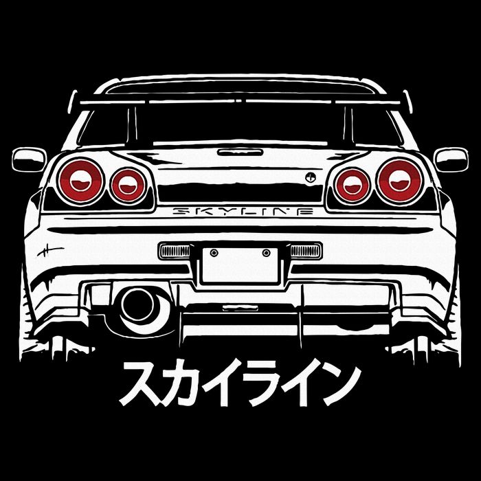 Vintage Legendary Skyline Jdm Gt R 34 Backpack