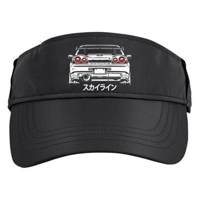Vintage Legendary Skyline Jdm Gt R 34 Adult Drive Performance Visor
