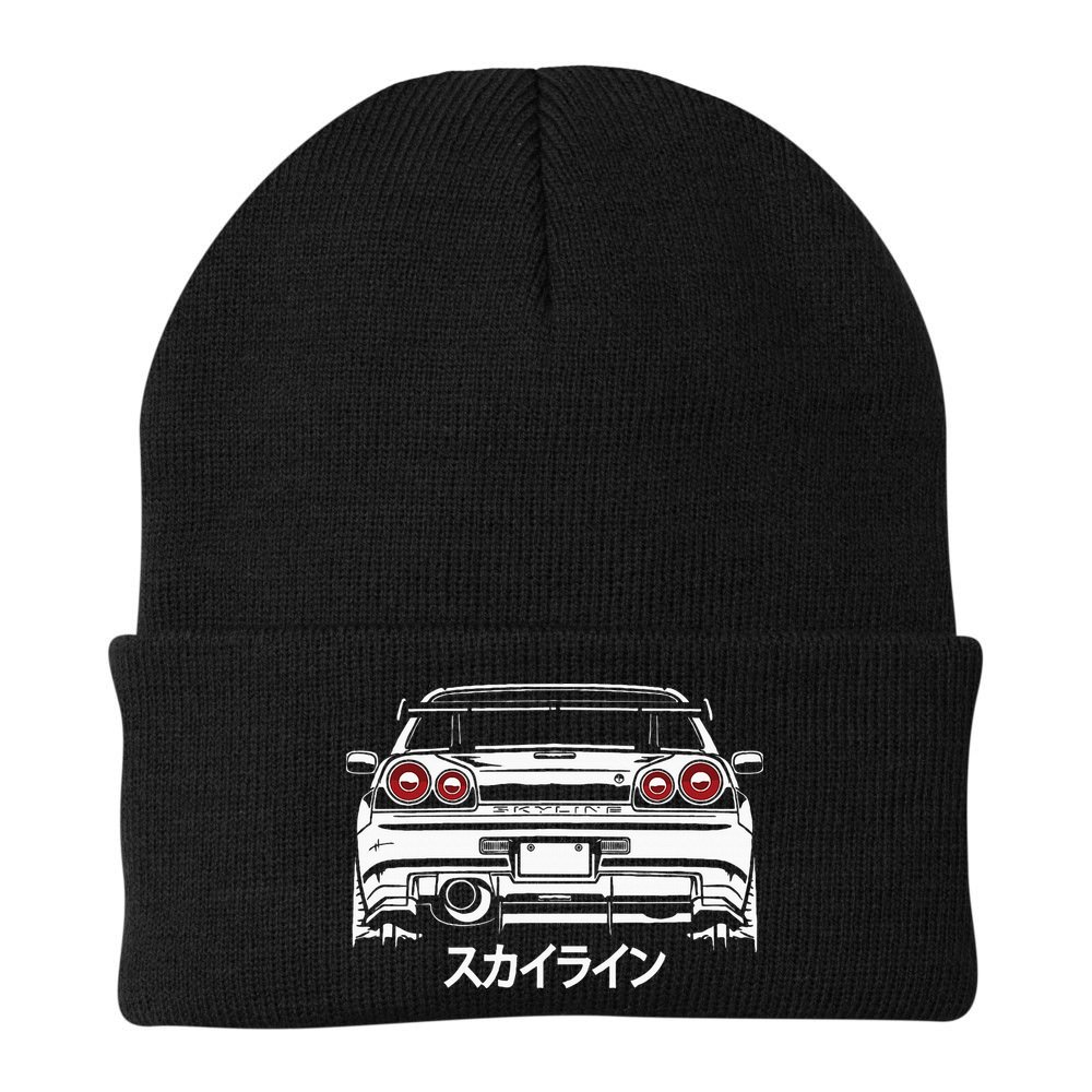 Vintage Legendary Skyline Jdm Gt R 34 Beanie