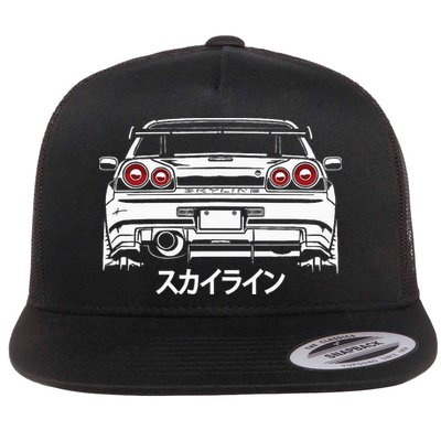 Vintage Legendary Skyline Jdm Gt R 34 Flatbill Hat
