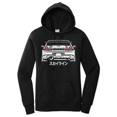 Vintage Legendary Skyline Jdm Gt R 34 Women's Pullover Hoodie