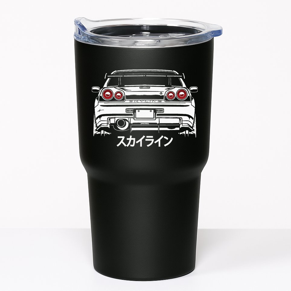 Vintage Legendary Skyline Jdm Gt R 34 Tumbler