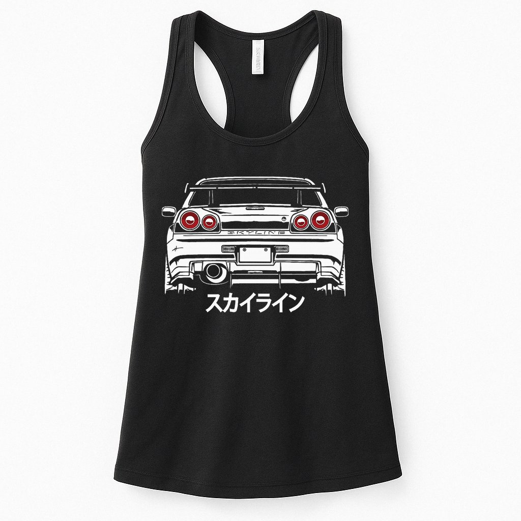 Vintage Legendary Skyline Jdm Gt R 34 Womens Tank Top