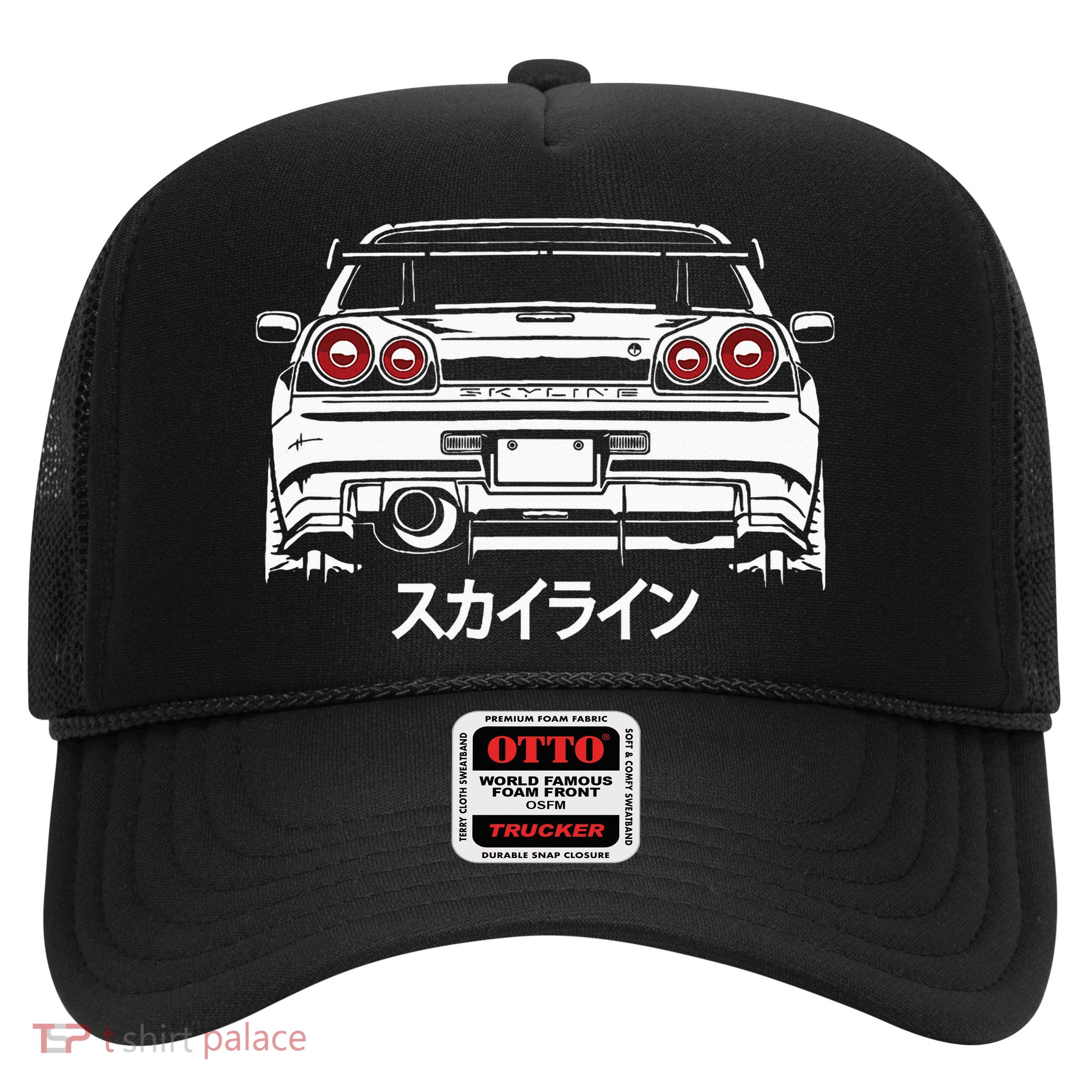 Vintage Legendary Skyline Jdm Gt R 34 Trucker Hat