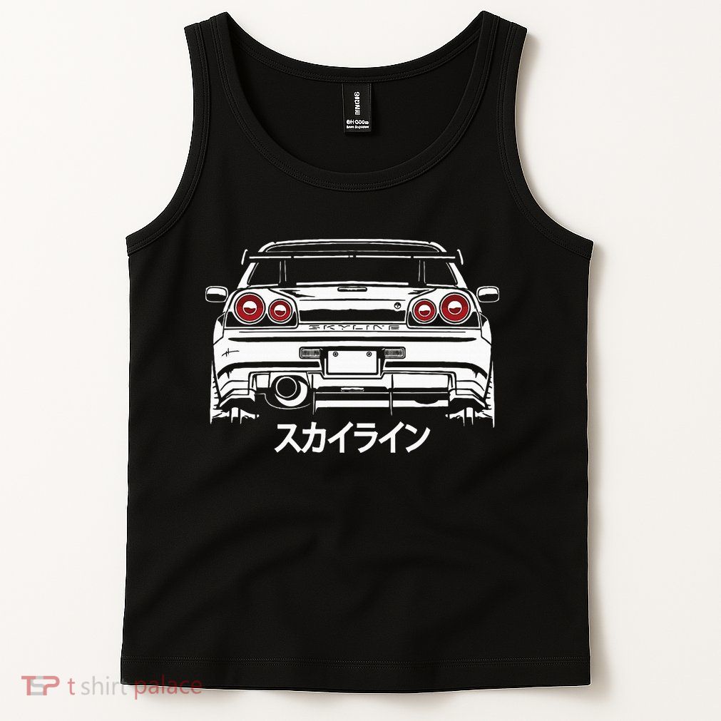 Vintage Legendary Skyline Jdm Gt R 34 Tank Top