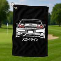 Vintage Legendary Skyline Jdm Gt R 34 Golf Towel
