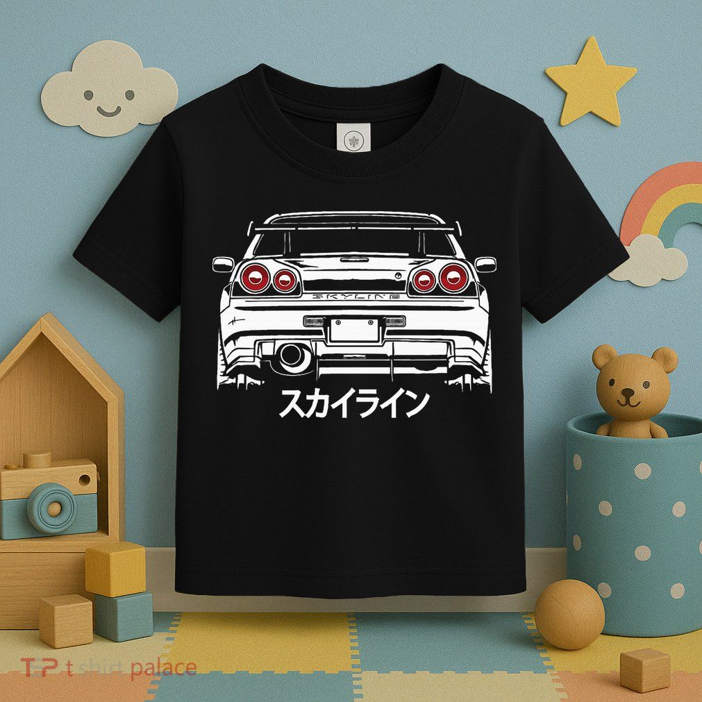 Vintage Legendary Skyline Jdm Gt R 34 Toddler T-Shirt