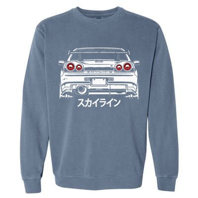 Vintage Legendary Skyline Jdm Gt R 34 Garment-Dyed Sweatshirt